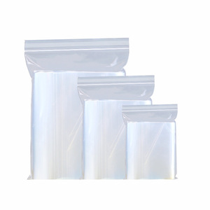 Wholesale Transparent packaging bag Custom ziplock plastic freezer bag food bag with zip lock