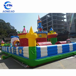 Sử dụng thương mại lớn <span class=keywords><strong>Inflatable</strong></span> lâu đài bouncy vui <span class=keywords><strong>Inflatable</strong></span> nhảy lâu đài trở ngại công viên giải trí vui vẻ thành phố - Product Image 5