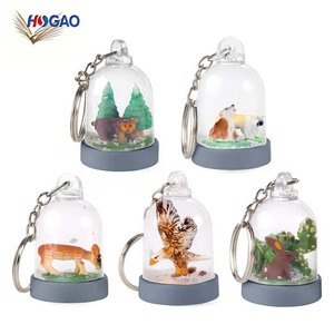 <span class=keywords><strong>Mini</strong></span> <span class=keywords><strong>globe</strong></span> de neige avec animal, pour sac à dos, porte-monnaie ou porte-clés, idée cadeau, amusant, OEM, vente en gros - Product Image 5