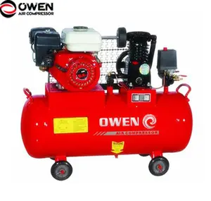 5.5HP portable petrol engine gasoline air compressor 80 liters