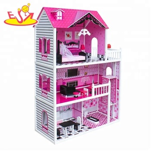 Nuevos productos niños Juego <span class=keywords><strong>de</strong></span> casa <span class=keywords><strong>de</strong></span> <span class=keywords><strong>muñecas</strong></span> <span class=keywords><strong>de</strong></span> madera <span class=keywords><strong>con</strong></span> <span class=keywords><strong>ascensor</strong></span> W06A251B - Product Image 2
