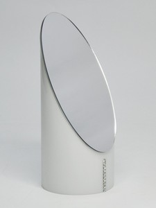 Elegante espejo de escritorio de vidrio ovalado - Product Image 3