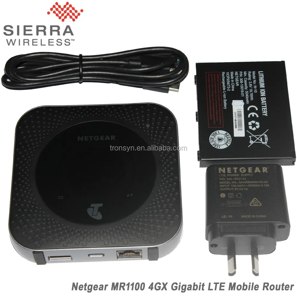 Netgear MR1100 1GB Cat16 4GX Gigabit 4G LTE mobil Sim kart Router LTE için, wiFi ve Ethernet bağlantısı