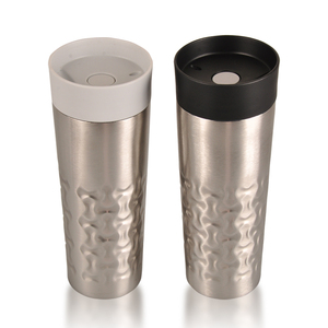Caliente <span class=keywords><strong>doble</strong></span> pared al vacío de acero inoxidable taza de viaje withfront tapa abierta y el patrón de perforación en el cuerpo - Product Image 4