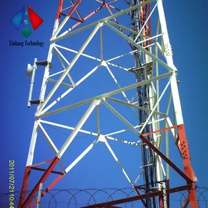 Self Supporting Lattice Tower Factory Supply Customized 60m Tower 3-Leg Self Supporting Telecom Steel Lattice Tower