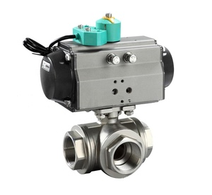 3 cách thép không gỉ 304 điện cơ giới bóng van DN15-DN300 t Loại Float bóng lõi - Product Image 2