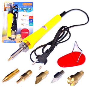 Juego de herramientas de leña profesional de 5 puntas, herramienta de dibujo a mano diy para Rusia, enchufe europeo de 220V - Product Image 1
