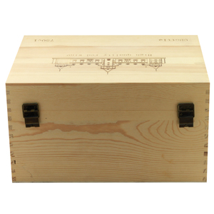 Chất lượng cao rượu vang bằng gỗ hộp quà tặng với xử lý - Product Image 2