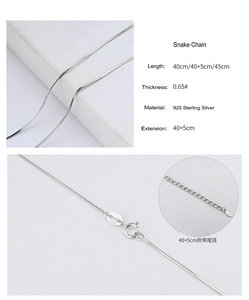 Della fabbrica del commercio all'ingrosso di Gioielli FAI DA TE palla onda di acqua croce della catena del serpente <span class=keywords><strong>collana</strong></span> in <span class=keywords><strong>argento</strong></span> 925 - Product Image 5