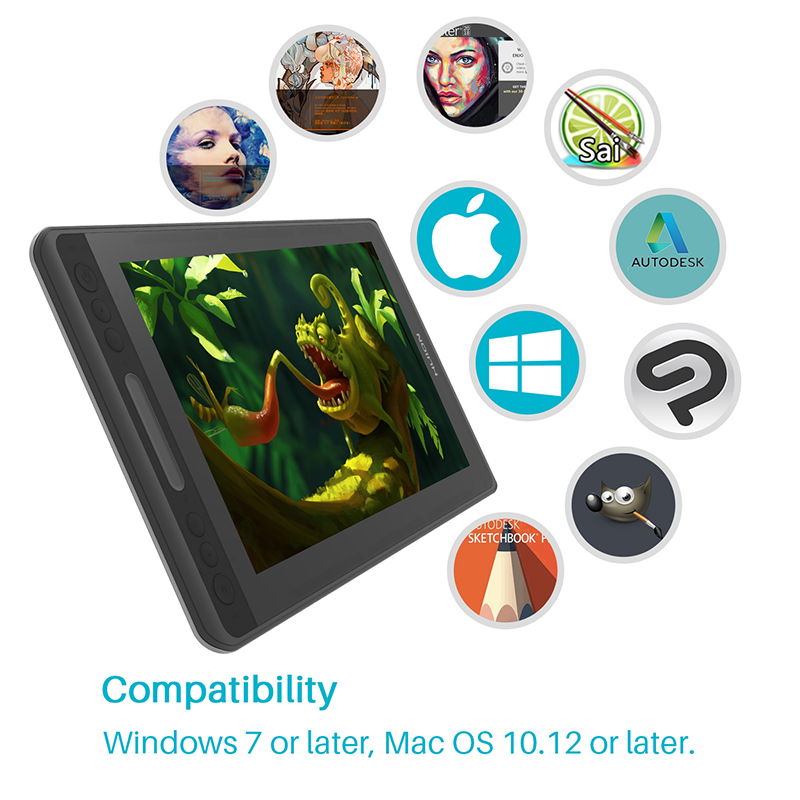 Huion KAMVAS Pro 12 GT-116 Graphics Monitor & Stylus Pen