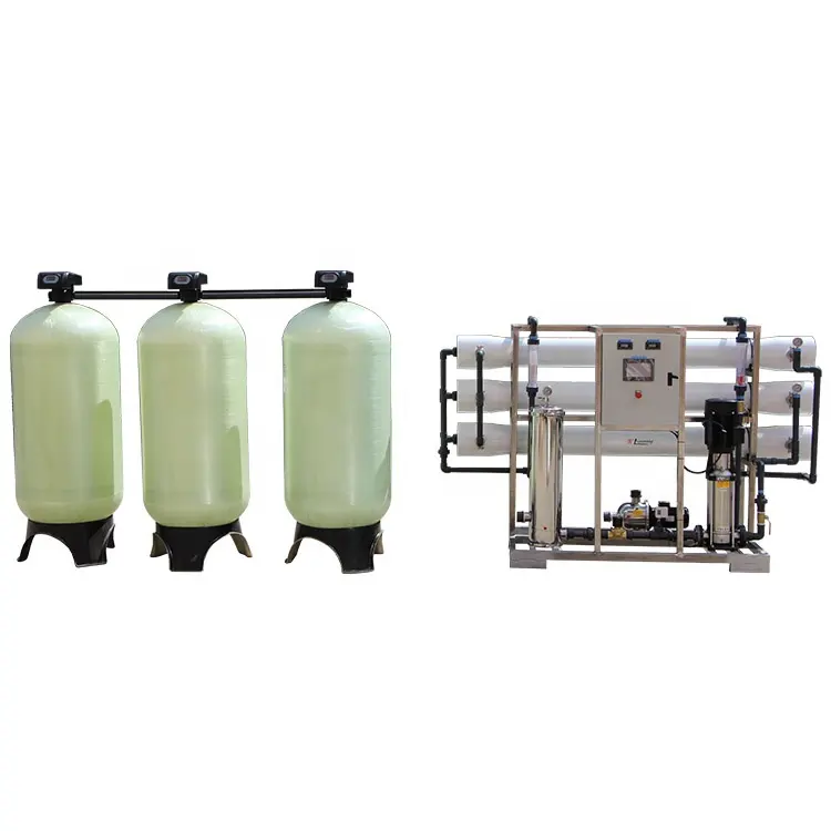 Máquina de tratamiento de agua en contenedores con sistema de ósmosis inversa de fábrica de 16 años para la industria del embotellado de agua