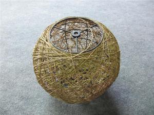 Small Tall Round White Beige Brown Colorful Rattan <strong>String</strong> <strong>Paper</strong> Outdoor Plastic Hanging Pendant <strong>Lamp</strong> <strong>Shades</strong> - Product Image 5