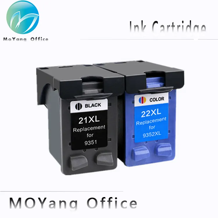 MoYang-cartucho de tinta compatible con HP 21 22, alta calidad, 9351 9352XL, uso para impresoras 3915 D1320 D1530 F2100