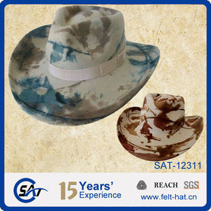 <span class=keywords><strong>Stetson</strong></span> tie dye cowboyhoed, cowboyhoed winkels, 100% pure wol - Product Image 1