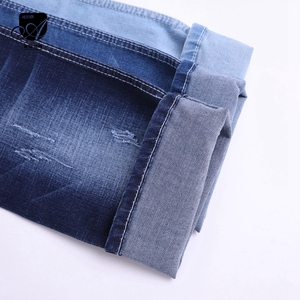 Rouleaux de polyester bleu jeans, tissu denim pour dame # # - Product Image 6