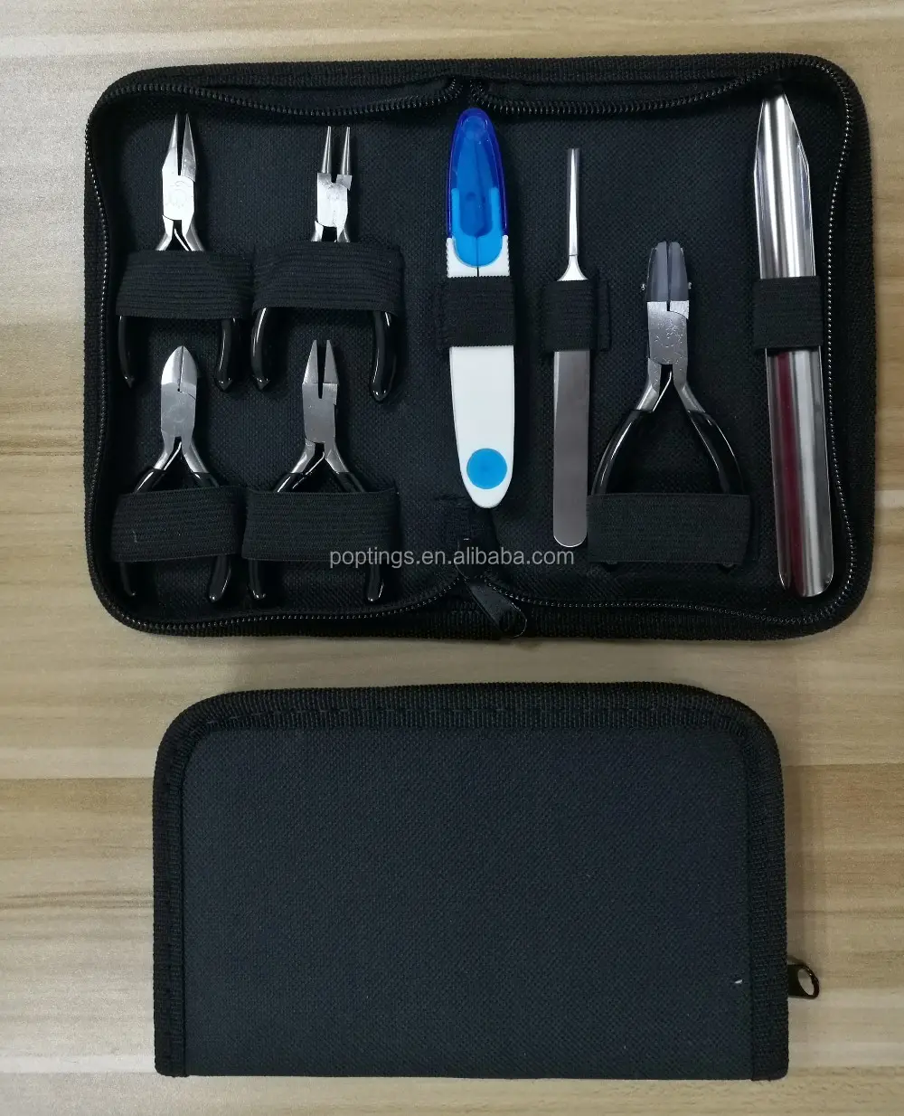 PopTings Perhiasan Pembuatan Alat Kit Mini Plier Set TK008 DIY Alat 8Pcs Mini Perhiasan Alat Kit