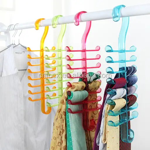 Creative עיצוב פלסטיק עניבת חגורת קולב, קולב עניבת מדף