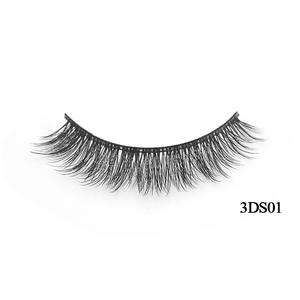 Cils magnétiques réutilisables Propre Marque en soie faits à la main/fiber/cils de vison 3D bande de Soie cils - Product Image 2