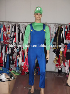 proveedor de china de hombre nuevo super luigi mario <span class=keywords><strong>bros</strong></span> hermanos chicos de fantasía traje vestido disfraz de halloween - Product Image 1