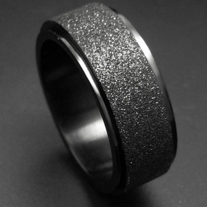 Retro <strong>Spinner</strong> <strong>Ring</strong> <strong>Men's</strong> Jewely Stock Wholesale 8mm Stainless Steel <strong>Ring</strong> <strong>Mens</strong> Black Band Matte <strong>Rings</strong> OEM/ODM - Product Image 6