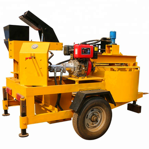 Con dos ruedas WT1-20M móvil de enclavamiento máquina de fabricación de ladrillos de arcilla - Product Image 2