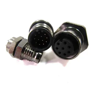 Conector de montar 12 vias m12 ethernet ip67 m12