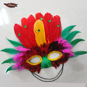 Máscara de Carnaval Brasileña para Niñas con un Diseño Muy Hermoso para Fanáticas del Festival - Product Image 3