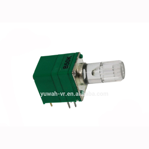 Hot sale plastic button double gang rotary potentiometer with led light - Product Image 3