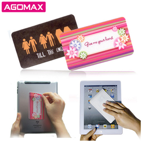 ไมโครไฟเบอร์ทำความสะอาดหน้าจอเหนียวสำหรับโทรศัพท์มือถือคอมพิวเตอร์และแท็บเล็ตสะดวกรูปทรงสี่เหลี่ยมที่มีประสิทธิภาพในการกำจัดฝุ่นและสิ่งสกปรก