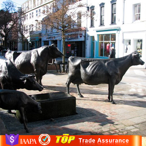 <span class=keywords><strong>Jardin</strong></span> paysage <span class=keywords><strong>conception</strong></span> cuivre Réaliste vie taille bull statue pour vente - Product Image 6