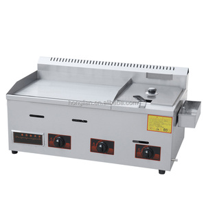 Multifunzionale commerciale <span class=keywords><strong>Barbecue</strong></span> A Gas Grill Con Friggitrice - Product Image 5