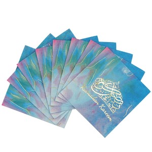 Serviettes en papier colorées en gros, nouveau modèle noir 33x33 pour Noël, Pâques et la Journée de la Terre - Product Image 1