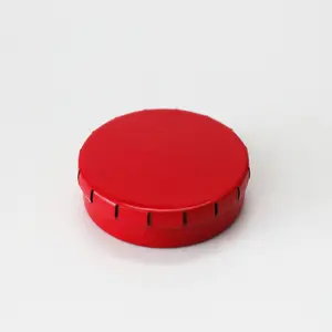 도매 식품 안전 인기 귀여운 작은 라운드 주석 클릭 clack 주석 상자