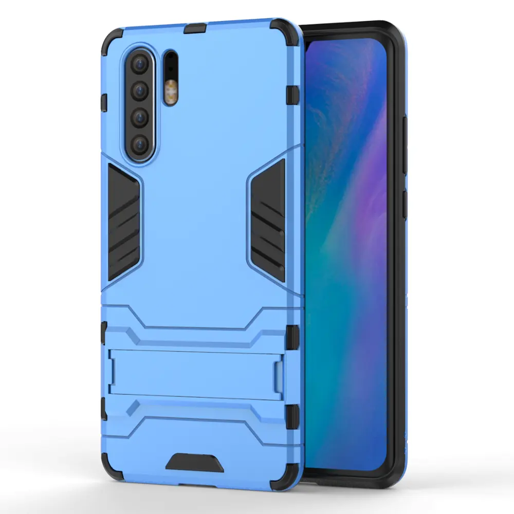 Shock Proof TPU PC Cell Phone Cover For Huawei P30 Pro Case , Mobile Phone Kickstand Case P30 Pro