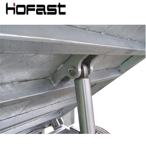 Vente d'usine en Chine <span class=keywords><strong>Remorque</strong></span> à benne basculante hydraulique tandem 8x5 pieds - Product Image 5