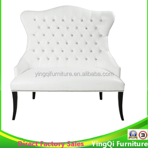 Sillón de Dos Plazas Blanco con Respaldo Alto para Novios - Product Image 2