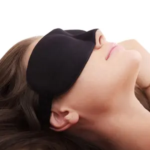 Masque de sommeil pour adultes, 3d, 100% soie, Portable, de voyage, personnalisé, pour les yeux