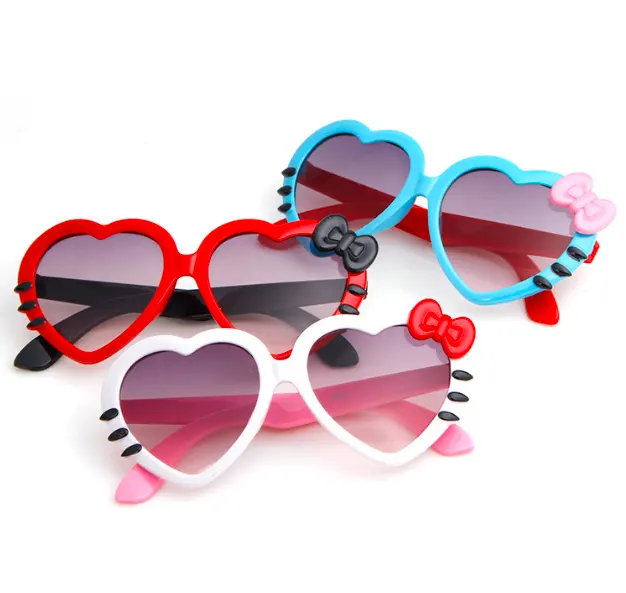 Herzförmige Sonnenbrille Kinder UV-Schutz Flexible Mode Niedliche Baby Kids Sicherheits brillen