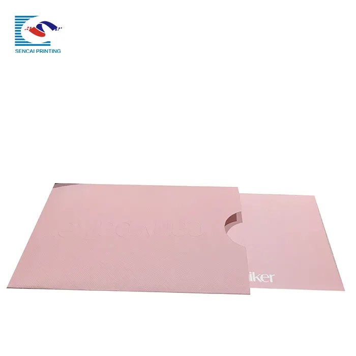 China Leverancier Hoge Kwaliteit Custom Roze Papier Uitnodiging Envelop Voor Wedding Gift Card