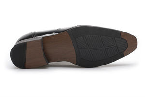 Tacón oculto de cuero hecho a mano zapatos con elevador de altura - Product Image 3