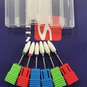Gute Qualität 3/32 "Acryl Entfernen Sie <span class=keywords><strong>Bullet</strong></span> Flame Electric Ceramic Nail Drill Bits - Product Image 5