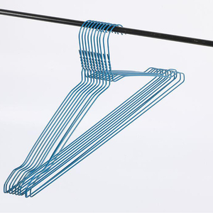 Perchas de Alambre Metálico Recubiertas de Plástico <span class=keywords><strong>Desechables</strong></span> para Ropa, para Armario, Baño, Sala de Estar, Tintorería - Product Image 2