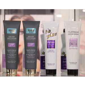 Nhãn Hiệu Riêng Thuốc Nhuộm Tóc Màu Set Bạch Kim Decoloring Kem Tẩy Trắng Không Có Vàng Dầu Gội Tím - Product Image 4