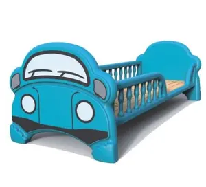 Bedroom Cartoon Racing Car Bed Material Children Furniture for Sale Plastic and Wood Hot Sale Kindergarten Children Carton 8kg