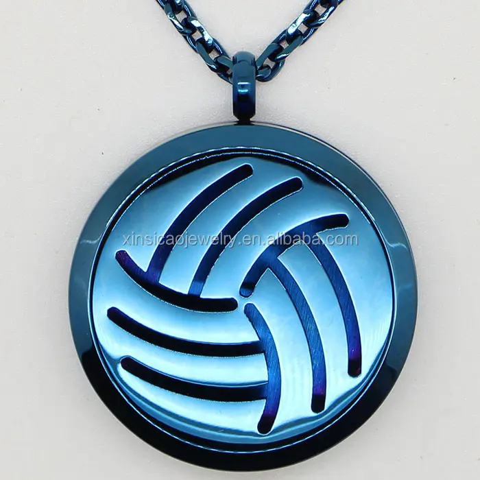 Custom Design Volleyball Edelstahl Schmuck Halskette