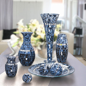 Vase <span class=keywords><strong>en</strong></span> verre mosaïque miroir <span class=keywords><strong>arc</strong></span>-<span class=keywords><strong>en</strong></span>-<span class=keywords><strong>ciel</strong></span> brillant <span class=keywords><strong>de</strong></span> luxe pour la décoration <span class=keywords><strong>de</strong></span> la maison Arrangement <span class=keywords><strong>de</strong></span> <span class=keywords><strong>Table</strong></span> à fleurs - Product Image 2