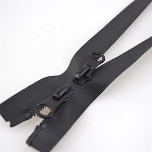 Meetee A1-2 60/70/80/100cm 5# Black Double-sided Invisible Tent <strong>Zipper</strong> for Outdoor Sports Double Tail Nylon <strong>Waterproof</strong> <strong>Zippers</strong> - Product Image 3