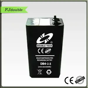 Small rechargeable battery 4V 2.5AH for torch light in low self-discharge