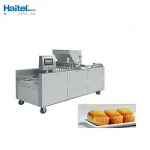 Linha de produção automática do bolo de preço baixo, máquina seca da fabricação do bolo