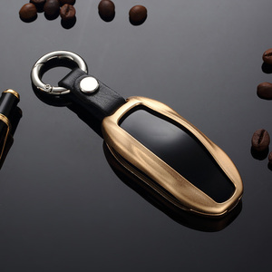 <span class=keywords><strong>Porte</strong></span>-clés en cuir en alliage d'aluminium argenté chaud pour 2018 2019 modèle 3 modèle S avec boîte-cadeau de plongeur d'équipage - Product Image 4